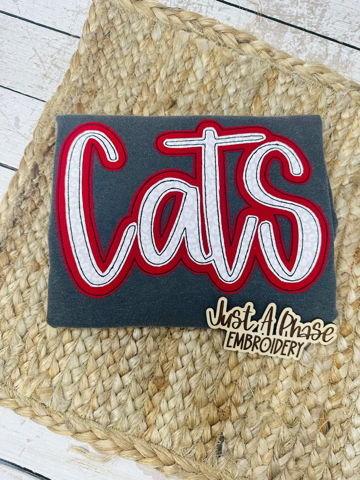Cats Double Applique Tee