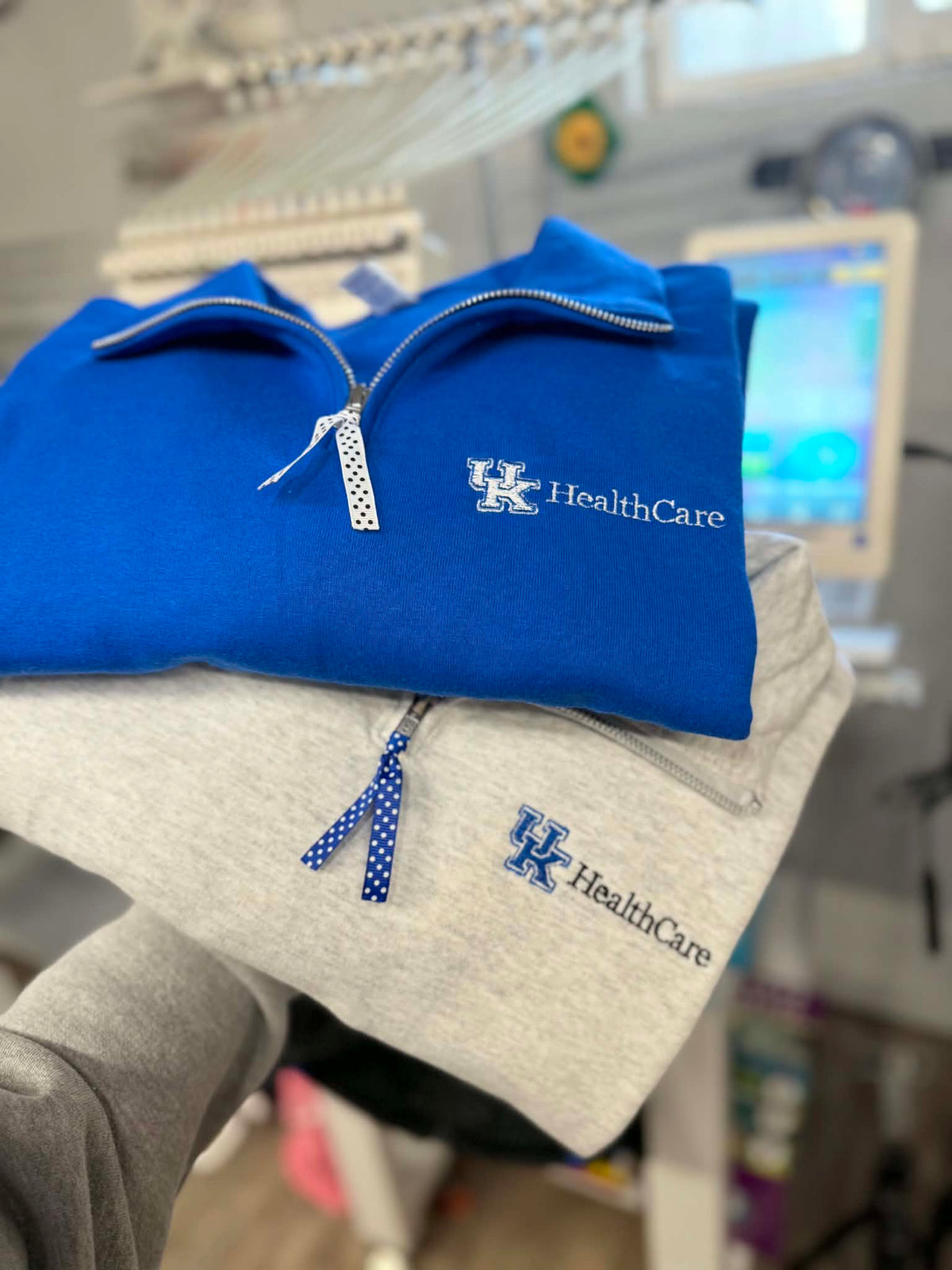 UK Healthcare Quarter Zip- LOGO ONLY