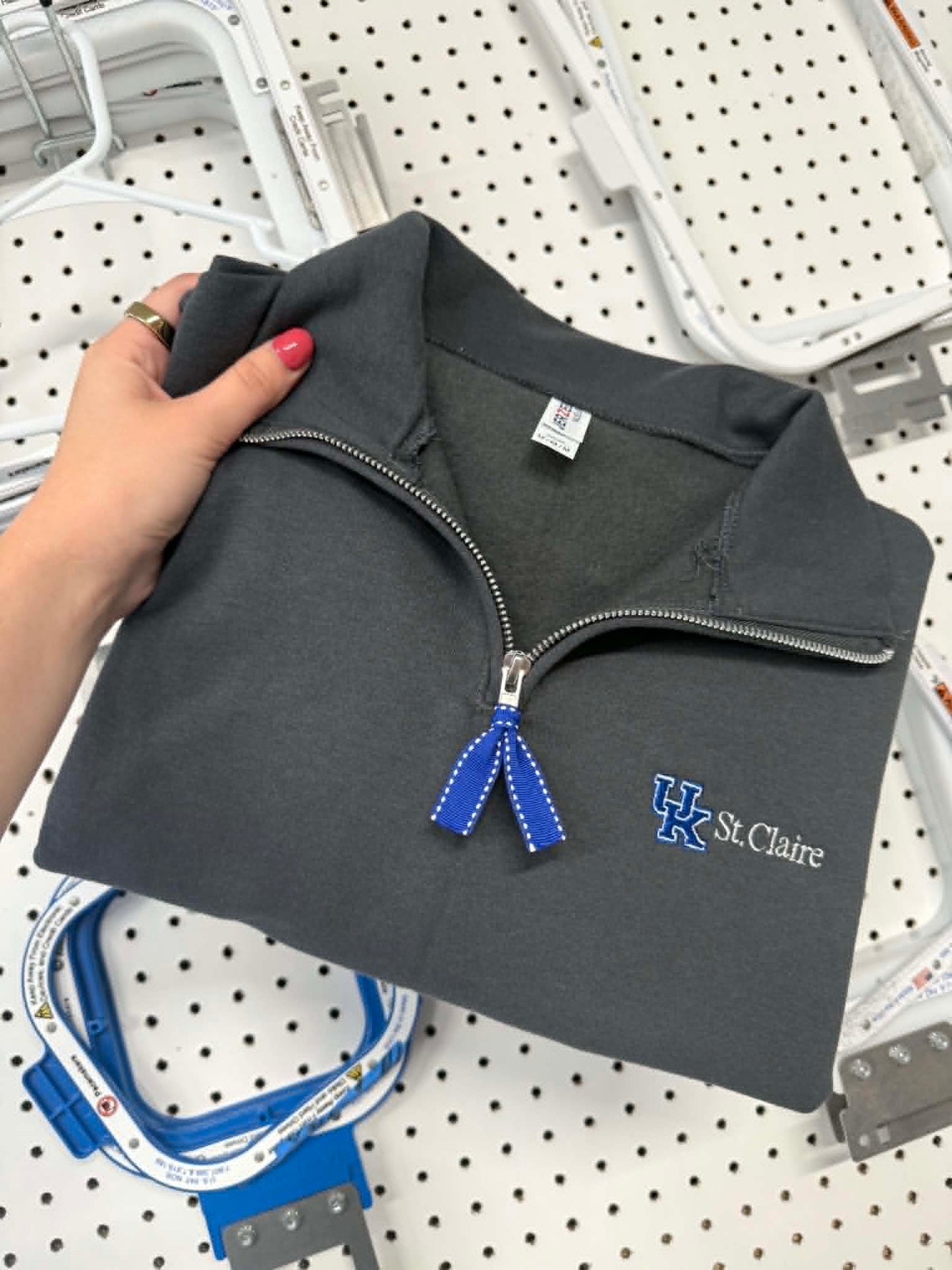 UK St Claire Quarter Zip - LOGO ONLY