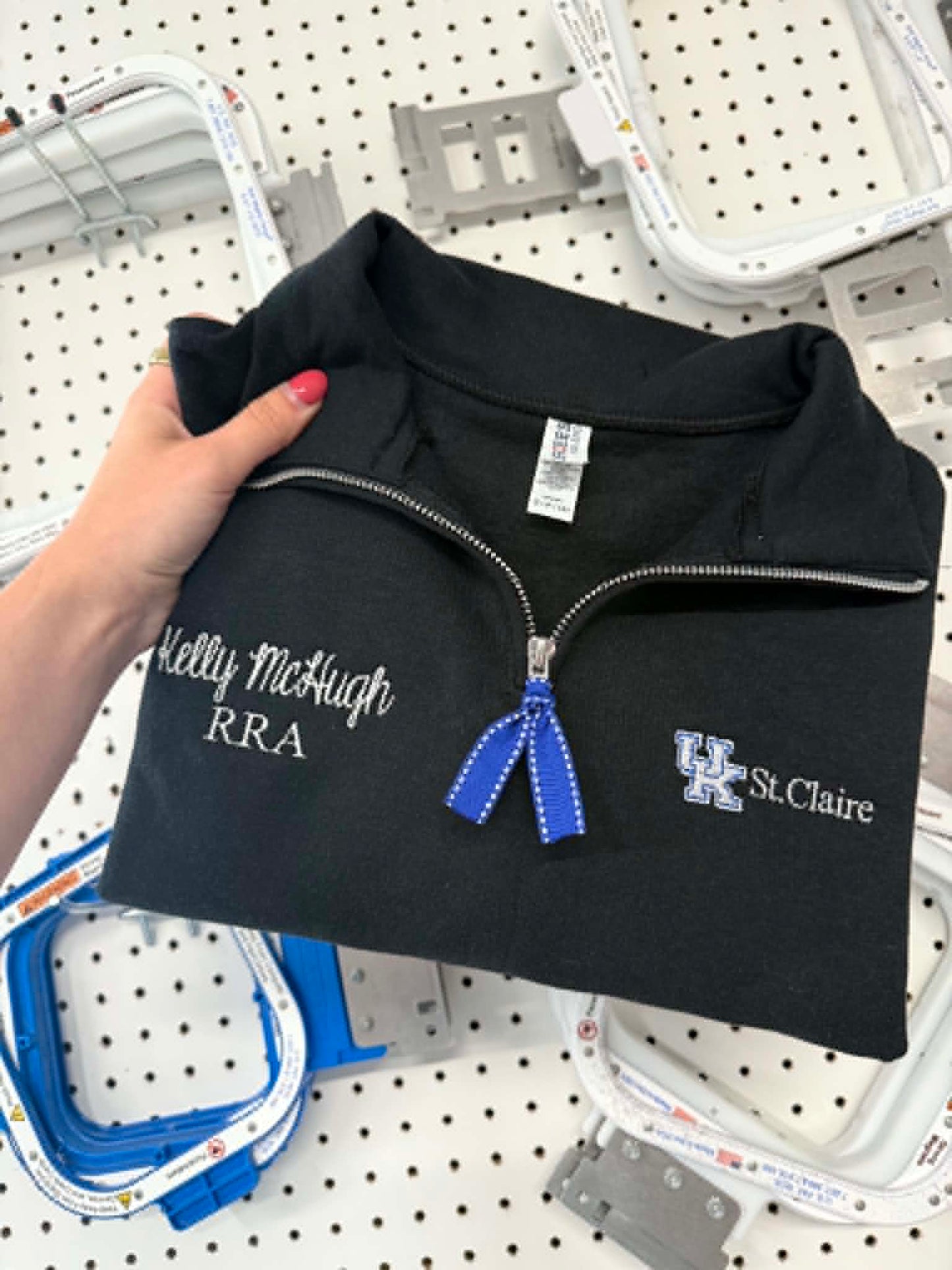 UK St. Claire Quarter Zip - LOGO & CREDENTAILS