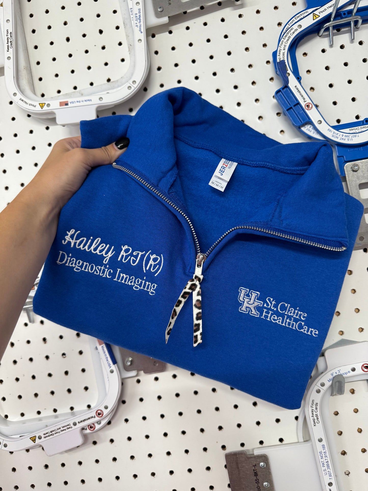 UK St. Claire Healthcare Quarter Zip- LOGO & CREDENTIALS