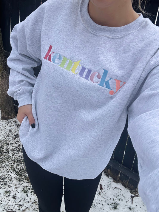 Multicolor State Crewneck